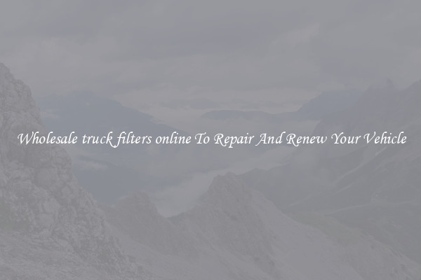 Wholesale truck filters online To Repair And Renew Your Vehicle