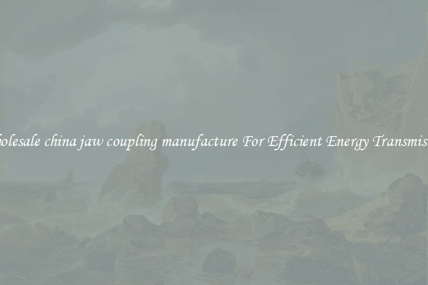 Wholesale china jaw coupling manufacture For Efficient Energy Transmission