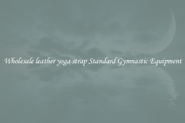 Wholesale leather yoga strap Standard Gymnastic Equipment