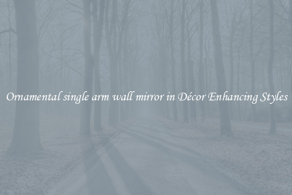 Ornamental single arm wall mirror in Décor Enhancing Styles