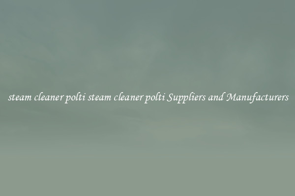 steam cleaner polti steam cleaner polti Suppliers and Manufacturers