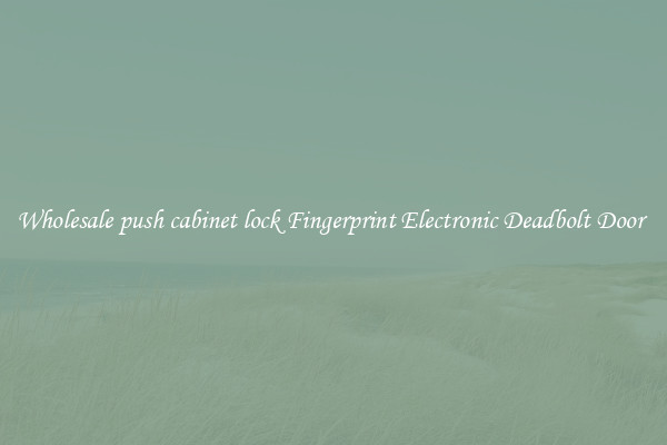 Wholesale push cabinet lock Fingerprint Electronic Deadbolt Door 