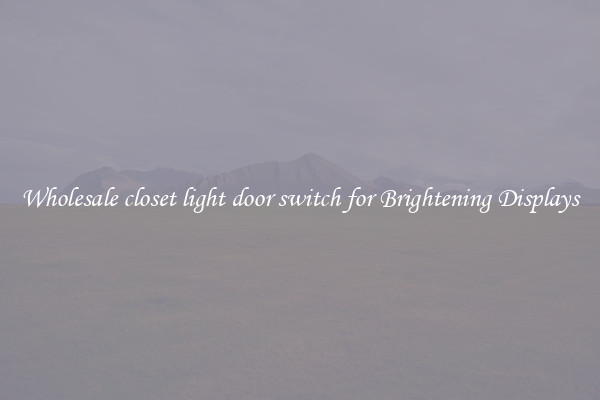 Wholesale closet light door switch for Brightening Displays