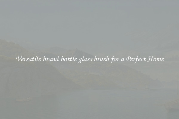Versatile brand bottle glass brush for a Perfect Home