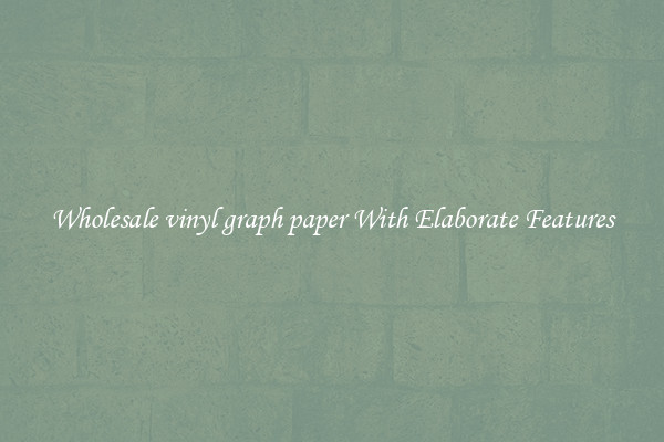 Wholesale vinyl graph paper With Elaborate Features