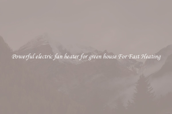 Powerful electric fan heater for green house For Fast Heating