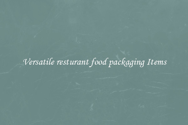 Versatile resturant food packaging Items